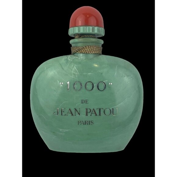 Vintage 1000 De Jean Patou Paris Green Large Factice Display Perfume Bottle RARE - Picture 14 of 15
